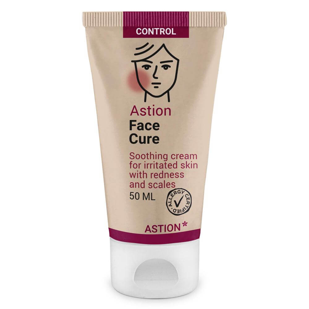 Astion Face Cure ansigtscreme — Ansigtscreme til pleje ved eksem og tør, skællende hud (50 ml)